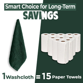 DAN RIVER wash cloths suitable for baby care and gentle cleansing.