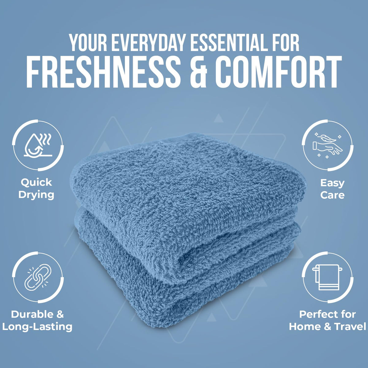 DAN RIVER wash cloth bathroom setup—perfect essential for face, hands, or baby care.