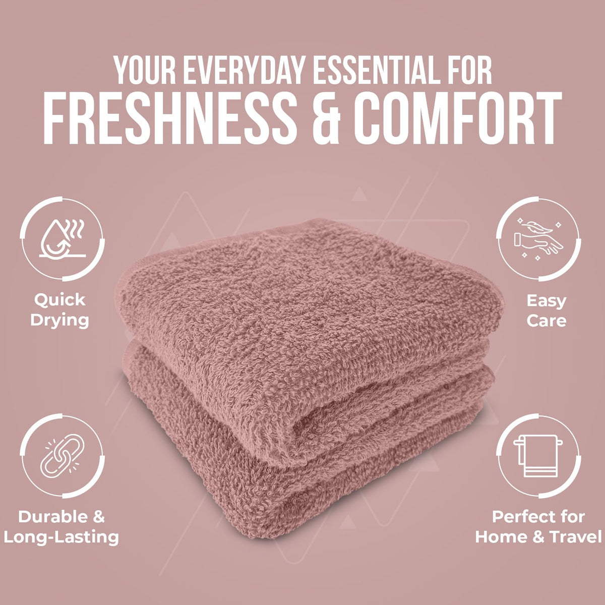 DAN RIVER wash cloths color variety stays true across 22 shades.