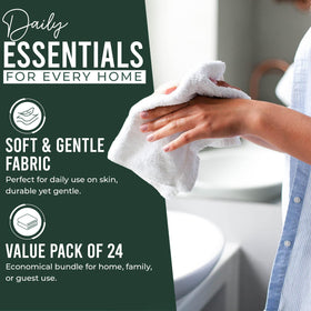 DAN RIVER wash cloths ideal for gym or travel use, quick-dry.