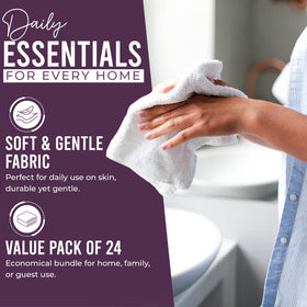 DAN RIVER Purple Passion wash cloths color stays vibrant wash after wash.