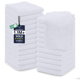 DAN RIVER wash cloths with soft flannel finish ideal for facial cleansing