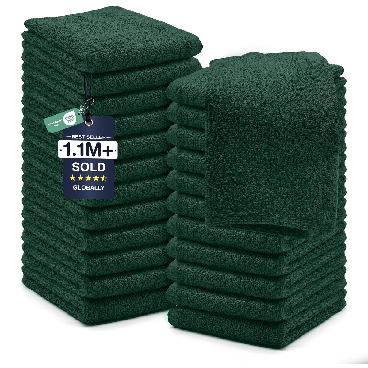 DAN RIVER wash cloths soft texture close-up for gentle skin cleansing.