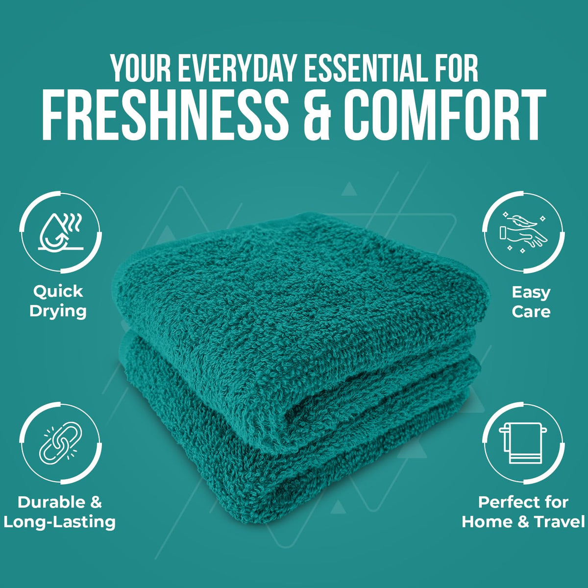 DAN RIVER wash cloths — 24-pack provides great value for the family.