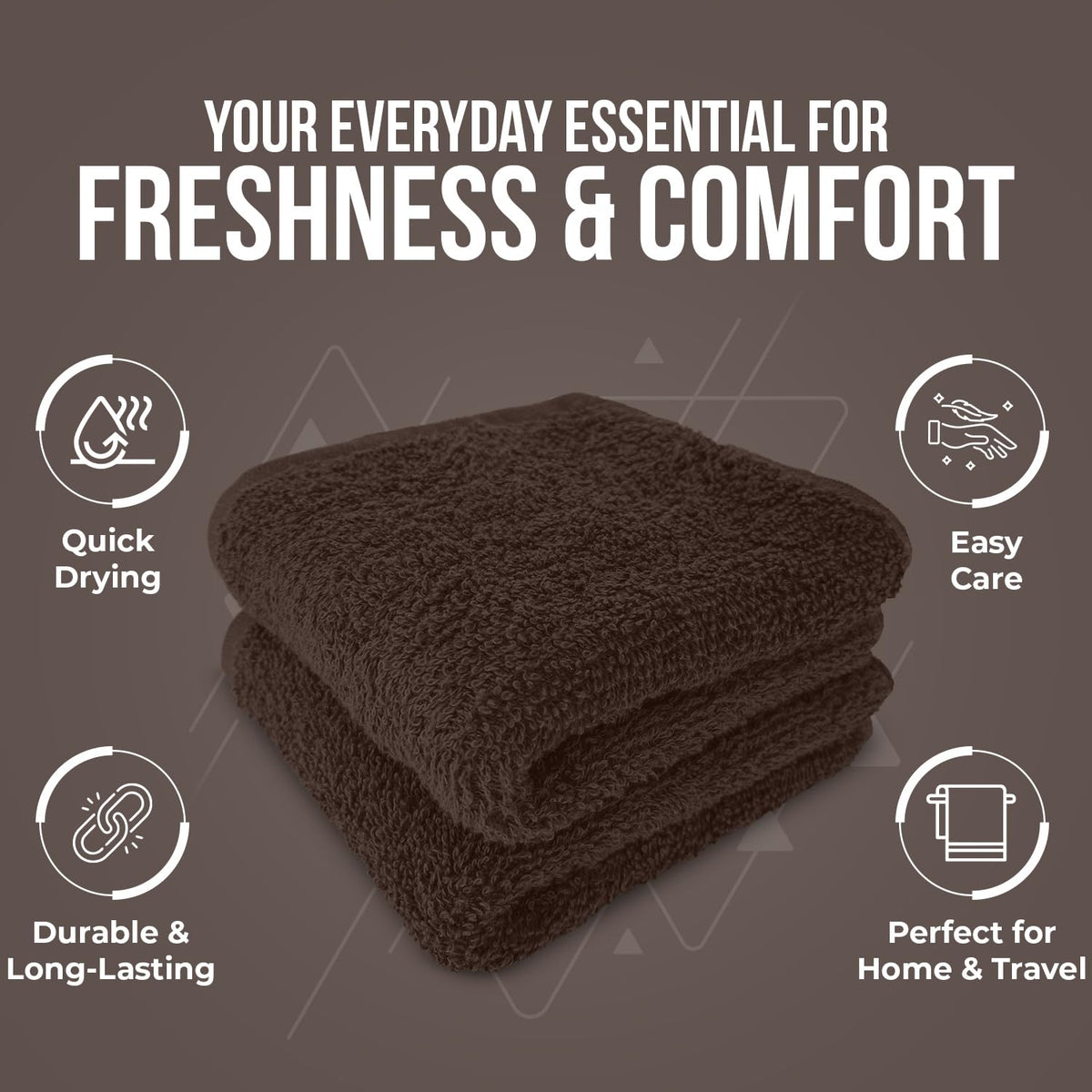 DAN RIVER washcloth machine washable ease of care for daily use