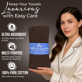 DAN RIVER washcloth quick-dry fabric illustrated by airy weave and fast drying
