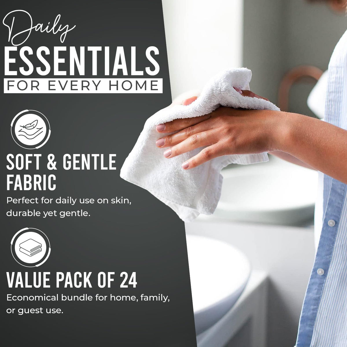 DAN RIVER washcloths durable stitching closeup underscoring longevity and washability