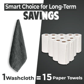 DAN RIVER washcloths gym bag use showing portable quick-dry towels