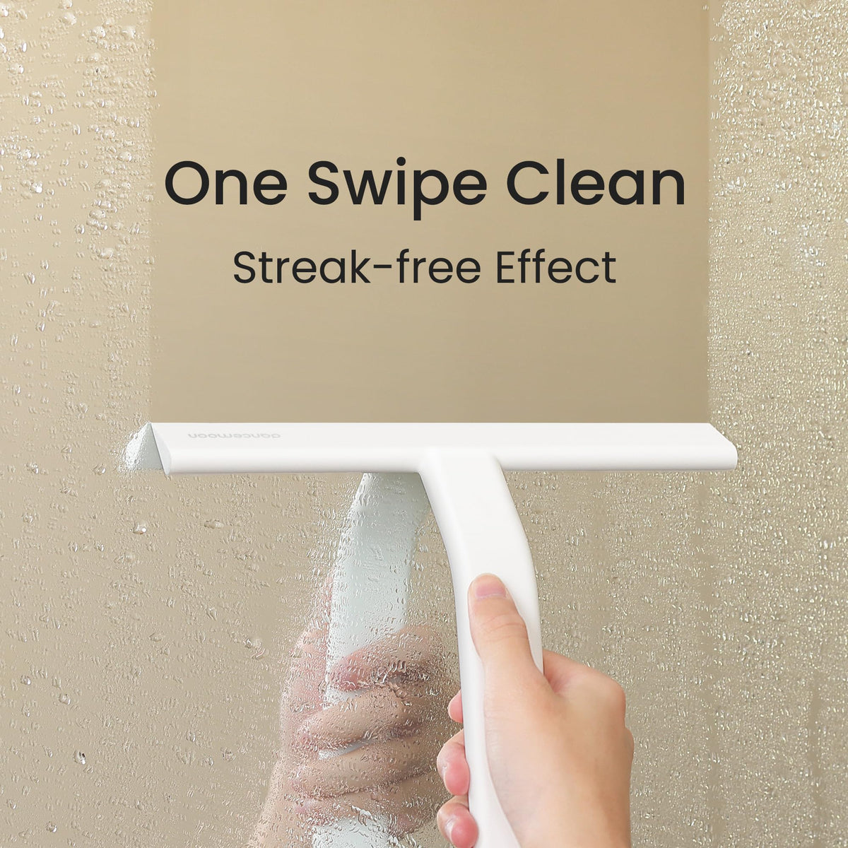 dancemoon JustHang 10-inch silicone blade for streak-free cleaning on glass and tile.