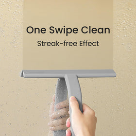 dancemoon JustHang squeegee showcasing built-in hook for quick shower access