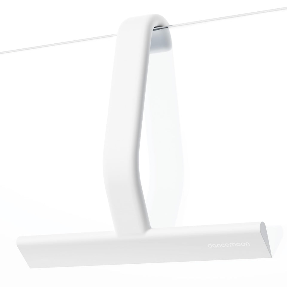 dancemoon JustHang squeegee hook-over-door for quick, accessible cleaning.