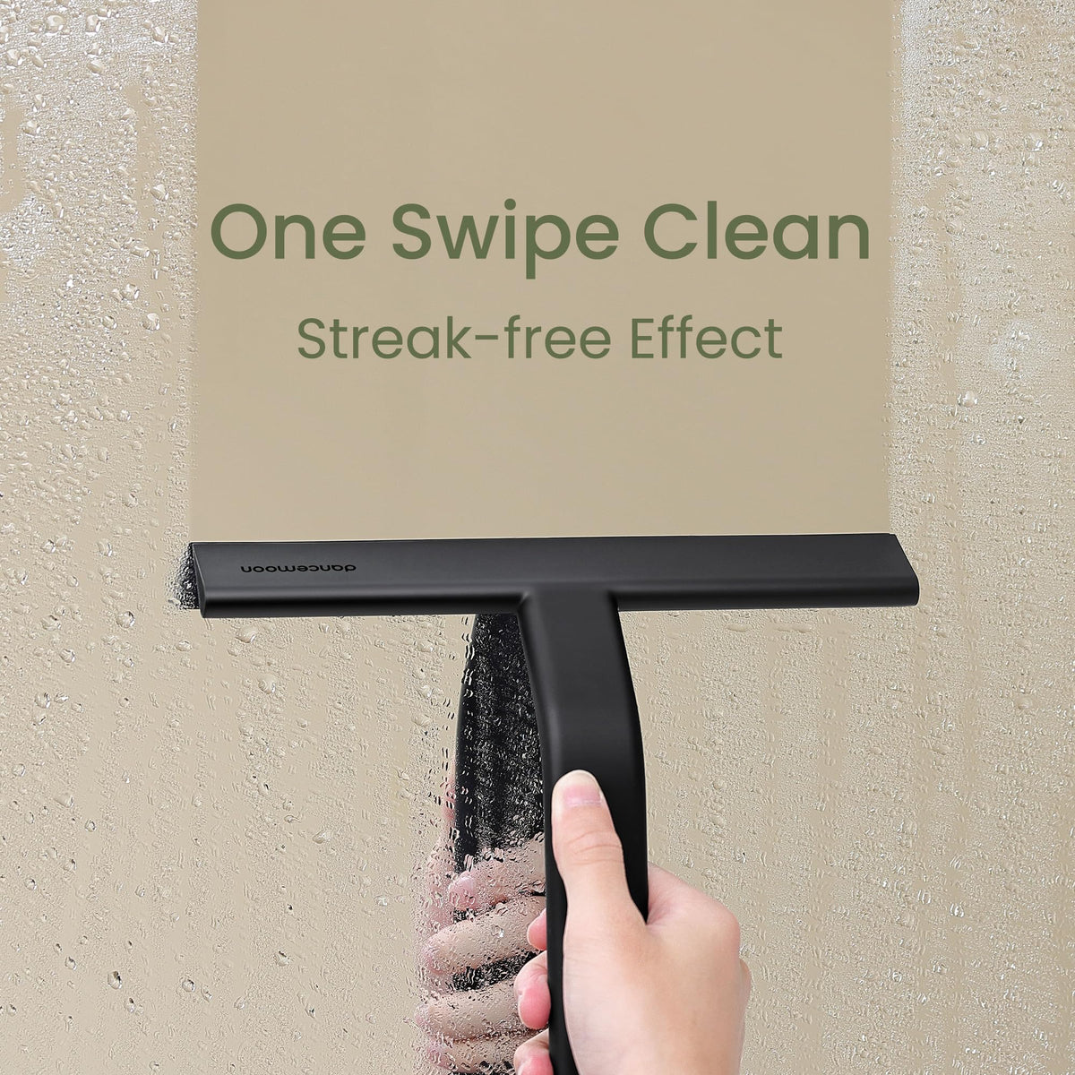 dancemoon JustHang 10-inch blade cleans large surfaces without streaks.