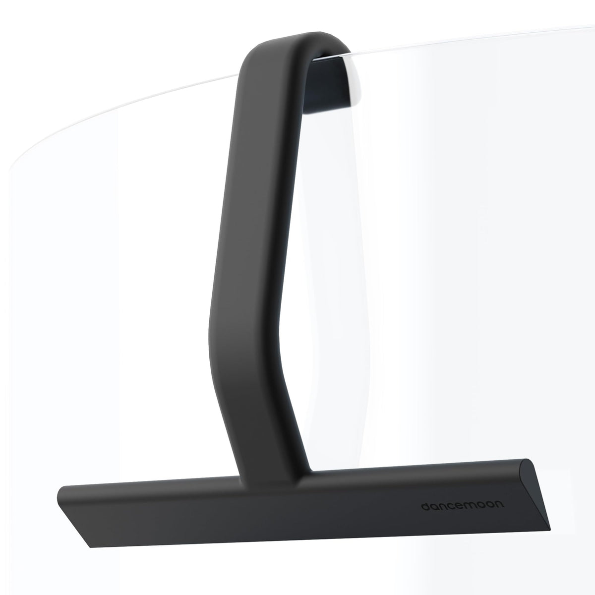 dancemoon JustHang squeegee with built-in hook enables easy, hands-free hanging.