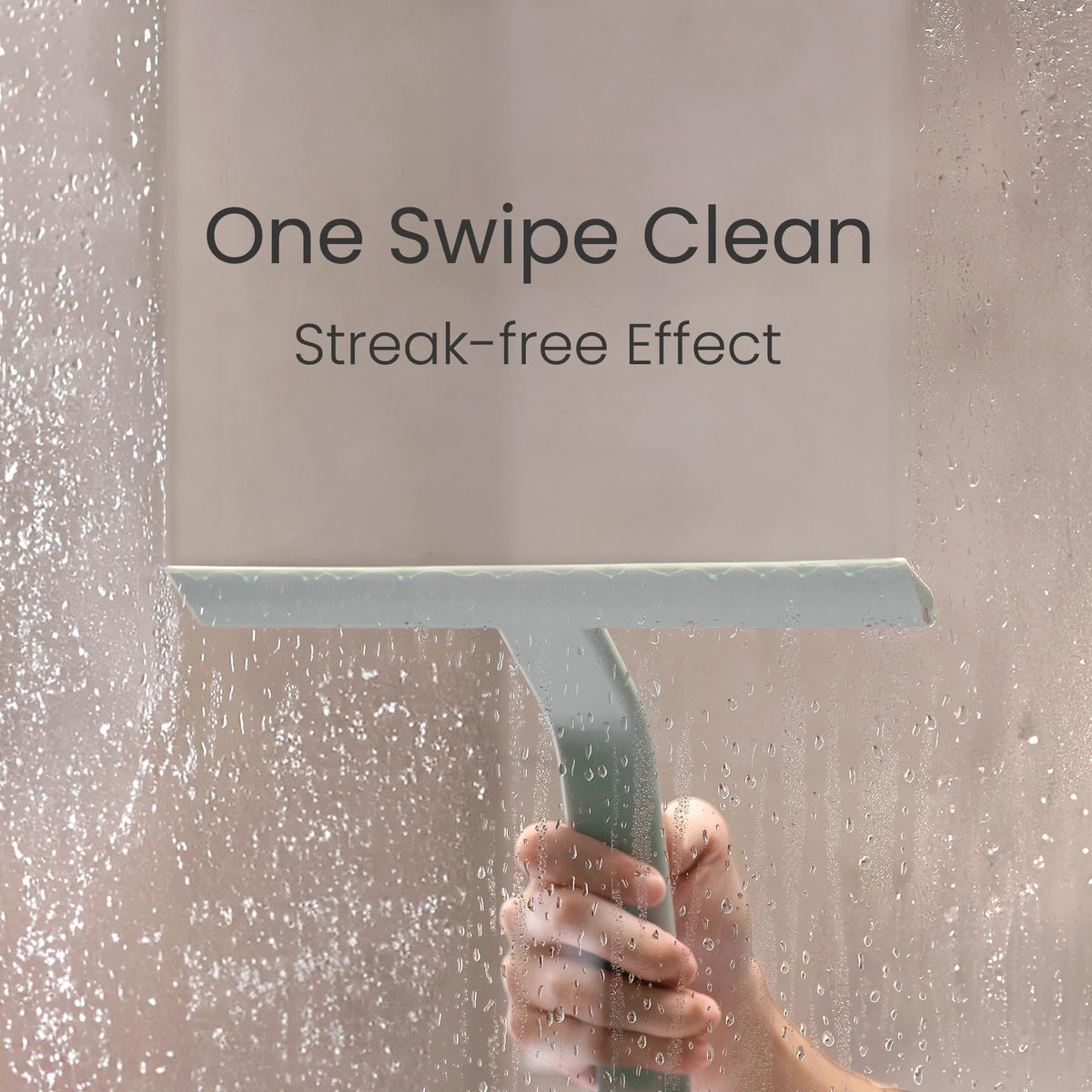 Dancemoon JustHang built-in hook demonstrates effortless hanging over shower doors or racks.