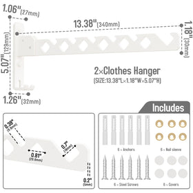 Dancrul installation is quick with included screws and anchors.