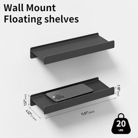 Dancrul wall shelf with lip ideal for kitchen spices and daily items