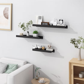 Dancrul floating shelf mounted on wall with stable wobble-free design