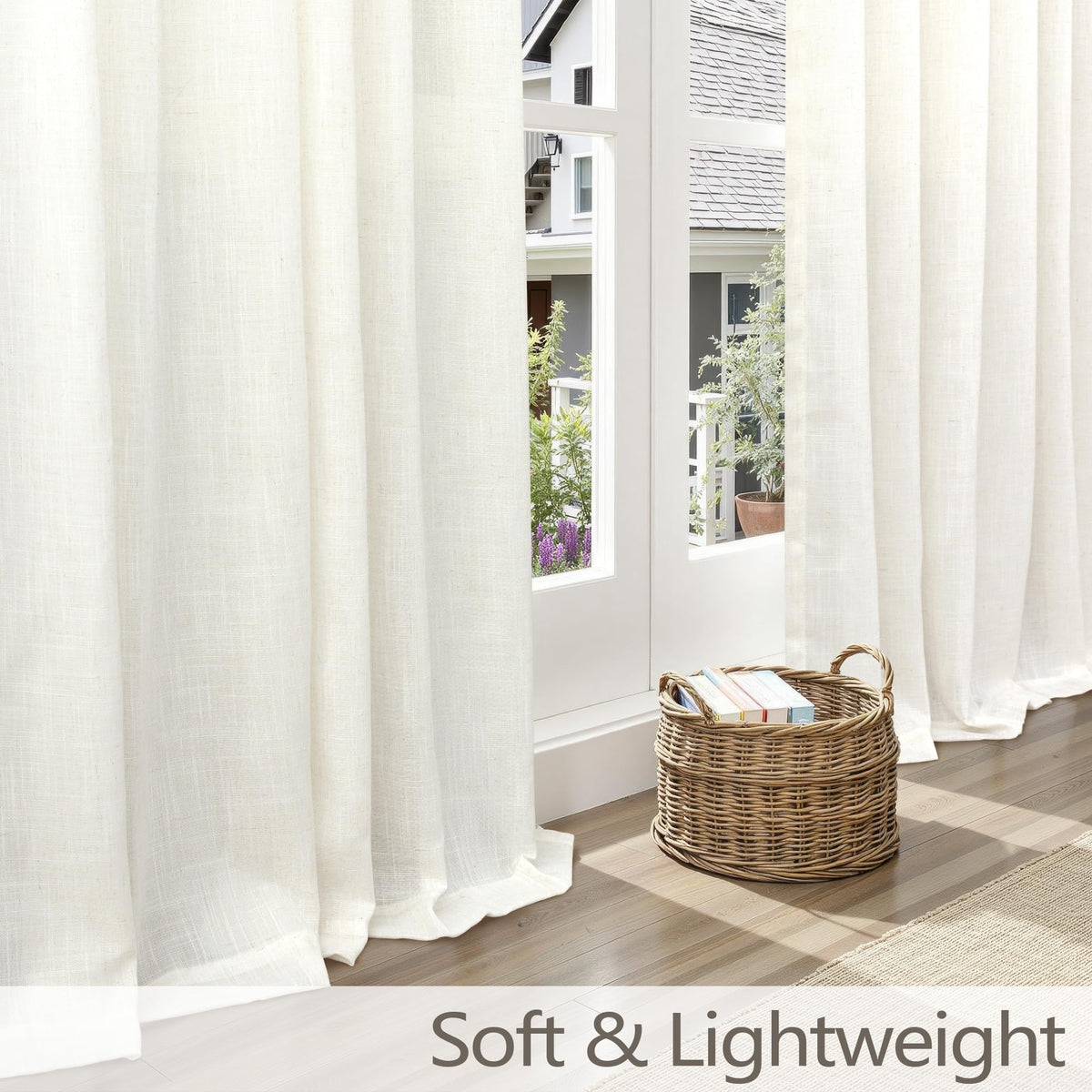 DANCURTON machine washable cold-water care keeps curtains easy to maintain.