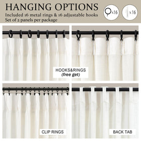 DANCURTON include hooks and rings for easy installation and smooth running.