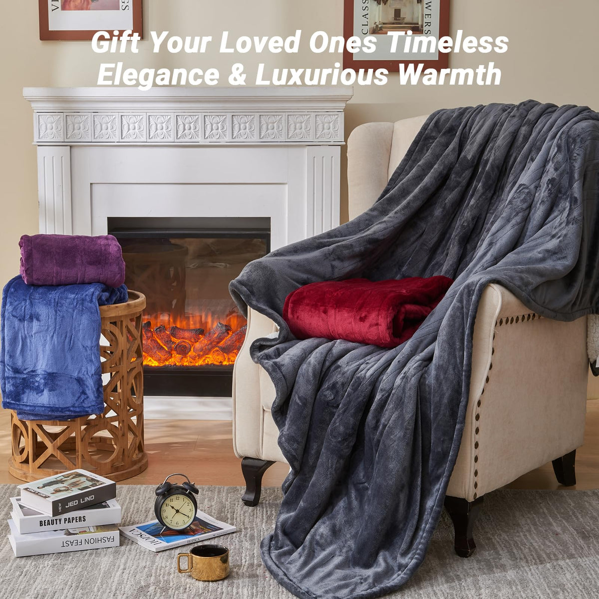 DANENOSA electric blanket queen suitable for bedrooms and living rooms.