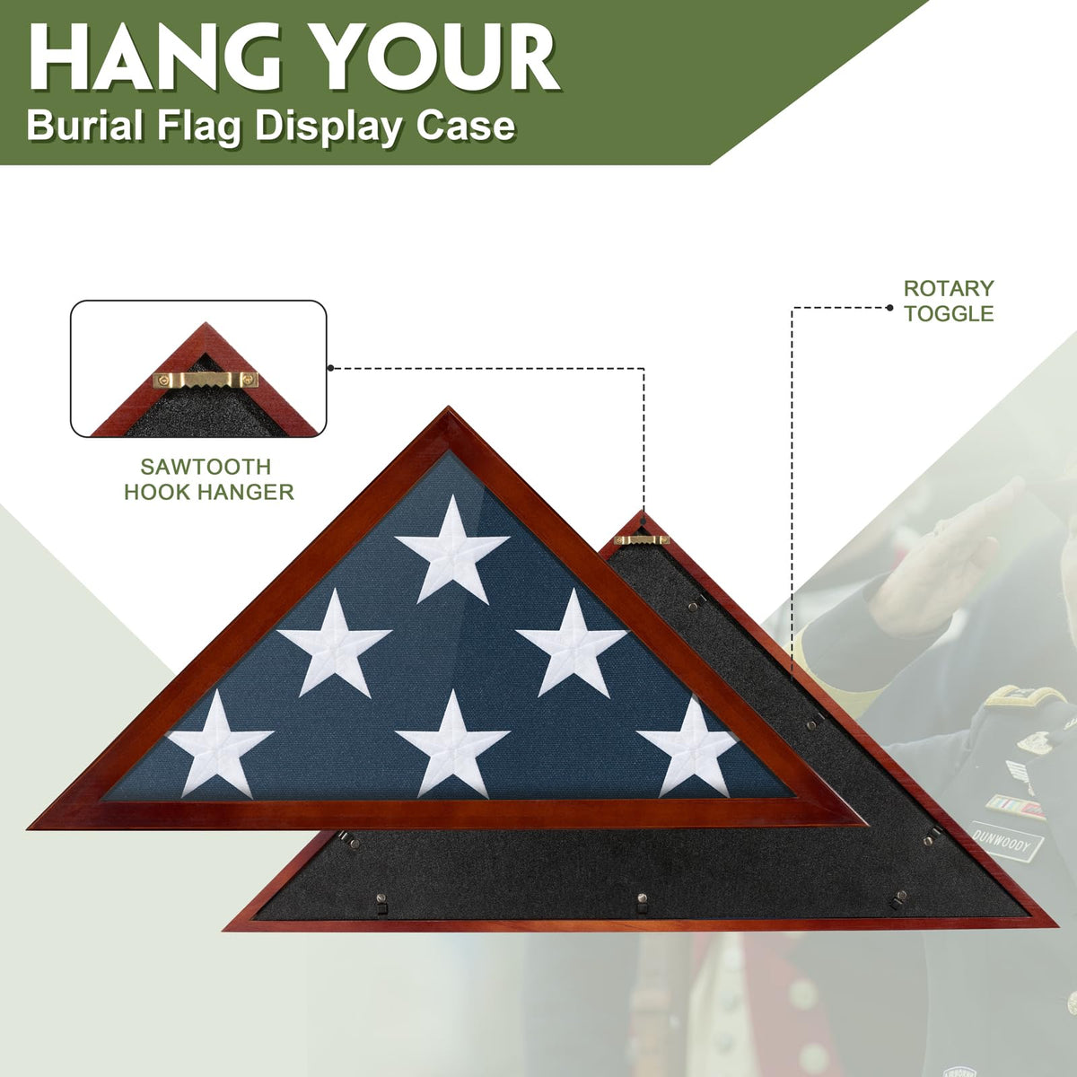 DANF FLAG large exterior dimensions fit a 5x9.5 flag