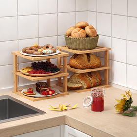 Danfoxer bamboo corner shelf installation guide simplifies setup.