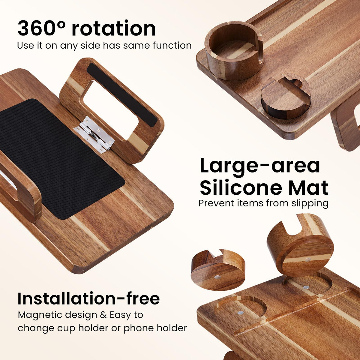 Danfoxer sturdy construction with high load capacity and silicone pads.