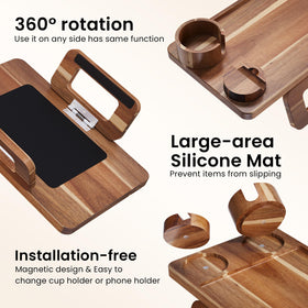 Danfoxer sturdy construction with high load capacity and silicone pads.