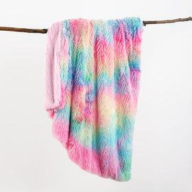 Travel-ready throw blanket ideal for car or plane comfort.