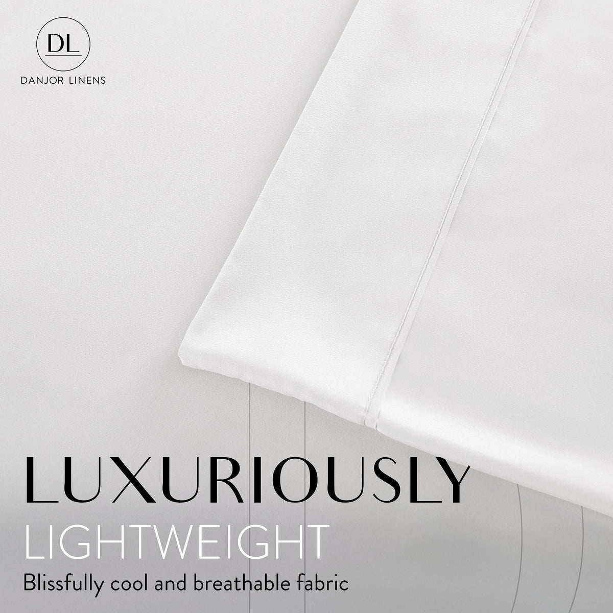 Danjor Linens four pillowcases for extra coverage and easy styling.