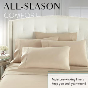 Danjor Linens lightweight microfiber sheet set for year-round comfort.
