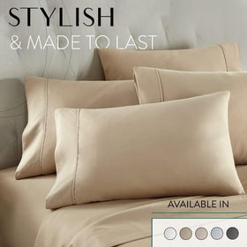 Danjor Linens 6-piece set offers breathable coverage with machine-washable convenience.
