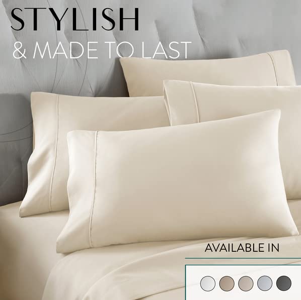 Cozy bedroom setup with Danjor Linens bedding on a Cal King bed
