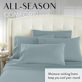 Danjor Linens breathable fabric supports cooler sleep through the night