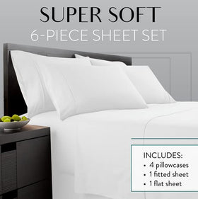 Danjor Linens Cal King flat sheet (108x102) for ample coverage