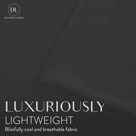 Danjor Linens fitted sheet king-size with deep pockets stays snug on tall mattresses.