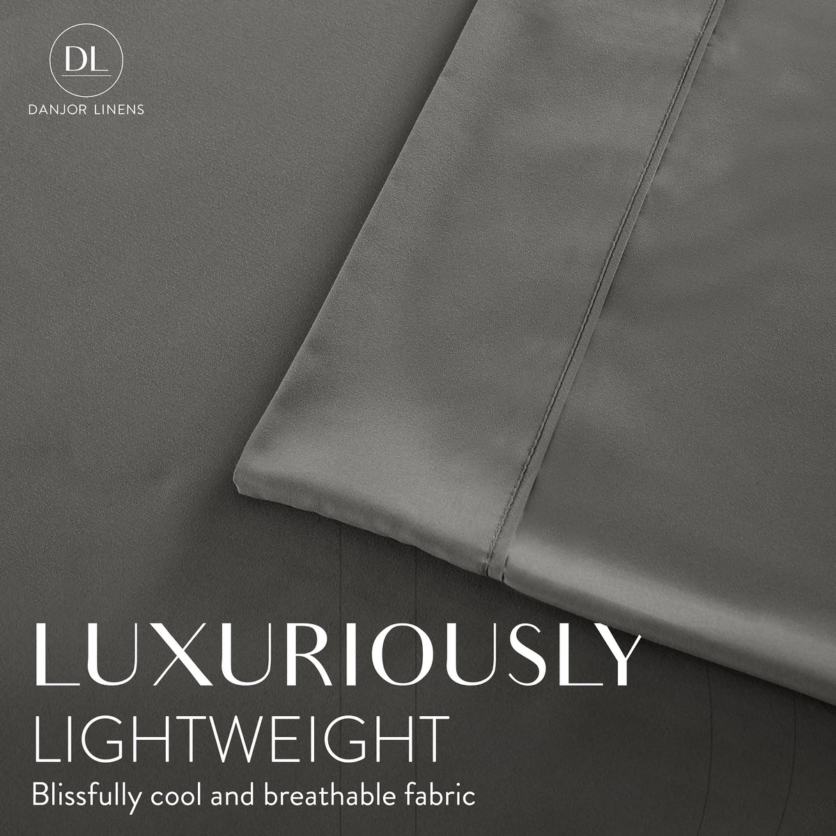 Danjor Linens king fitted-sheet features deep pockets for secure mattress fit.