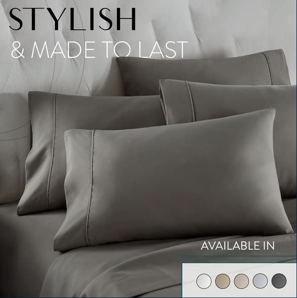 Danjor Linens king machine-washable sheets for easy care.