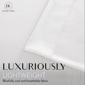 Danjor Linens king fitted sheet with deep pockets stays snug and secure