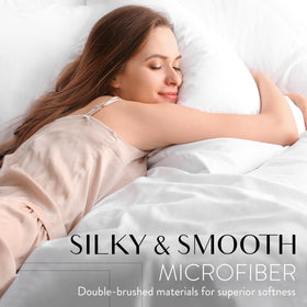 Danjor Linens four pillowcases pack offering complete headboard comfort and convenience.