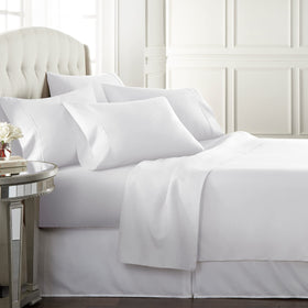 Danjor Linens queen bed sheet set in full view with breathable microfiber.