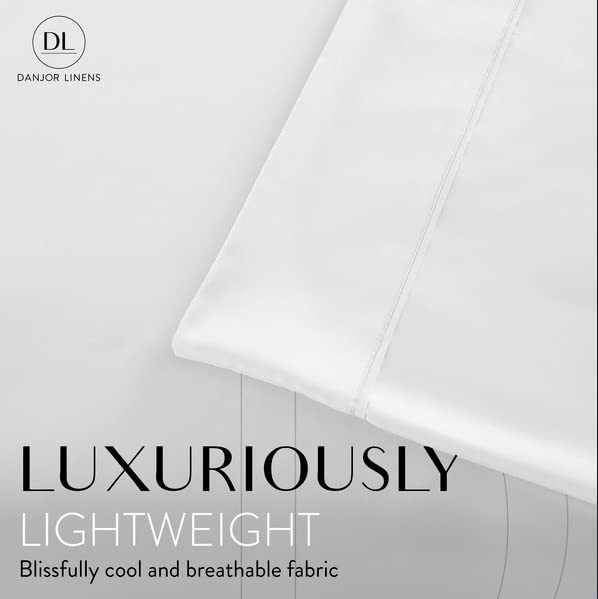 Danjor Linens fitted sheet deep pockets secure snug fit.