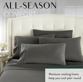 Danjor Linens deep-pocket design helps keep sheets in place during sleep.