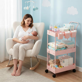 Danpinera versatile narrow cart fits bathroom, laundry, and kitchen needs.
