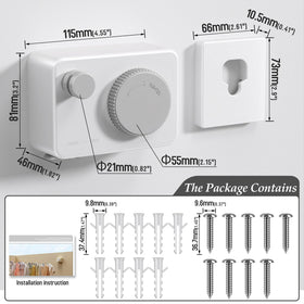 Danpoo wall-mounted installation demonstrates secure, space-saving setup for fixed homes.