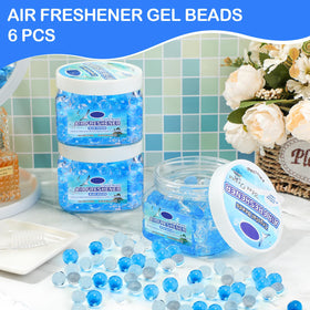Dansib beads in a bathroom scene delivering discreet odor removal with light fragrance.