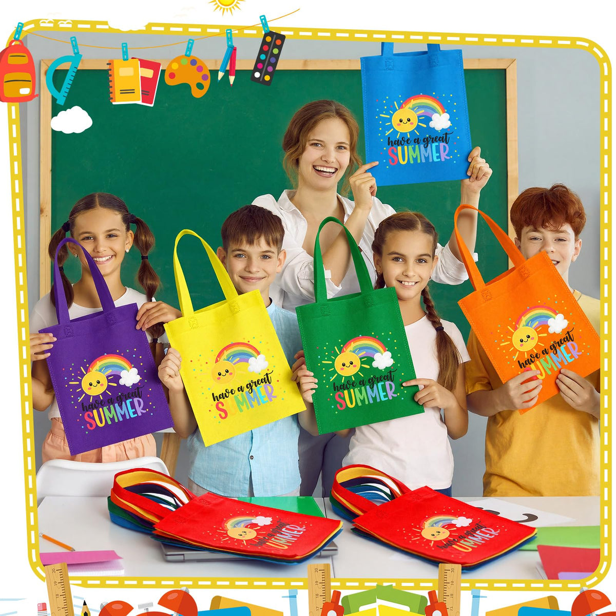Dansydaisy durable non woven material supports repeated use and colorfast appearance.