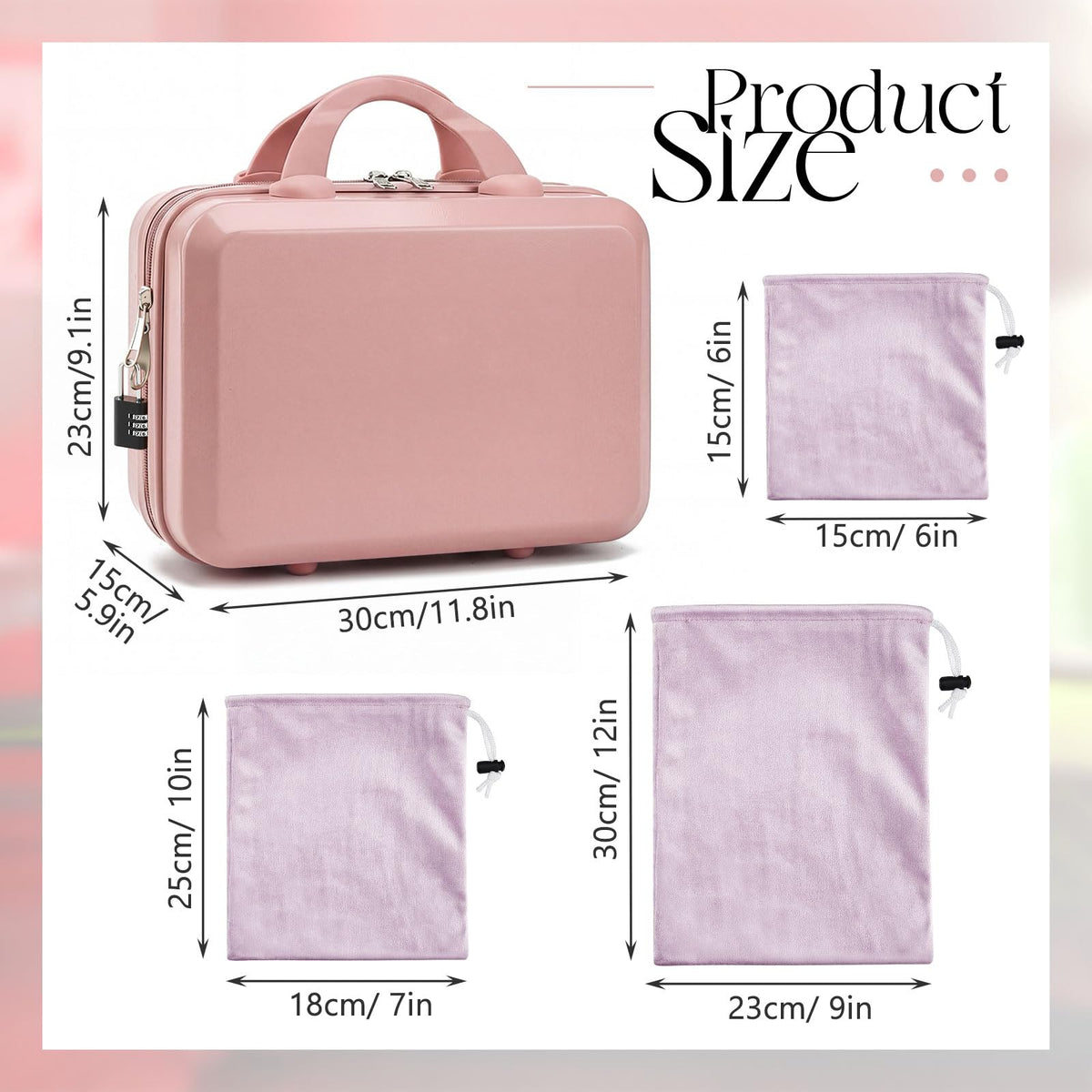 Dansydaisy lock box front shows built-in combo lock for privacy.