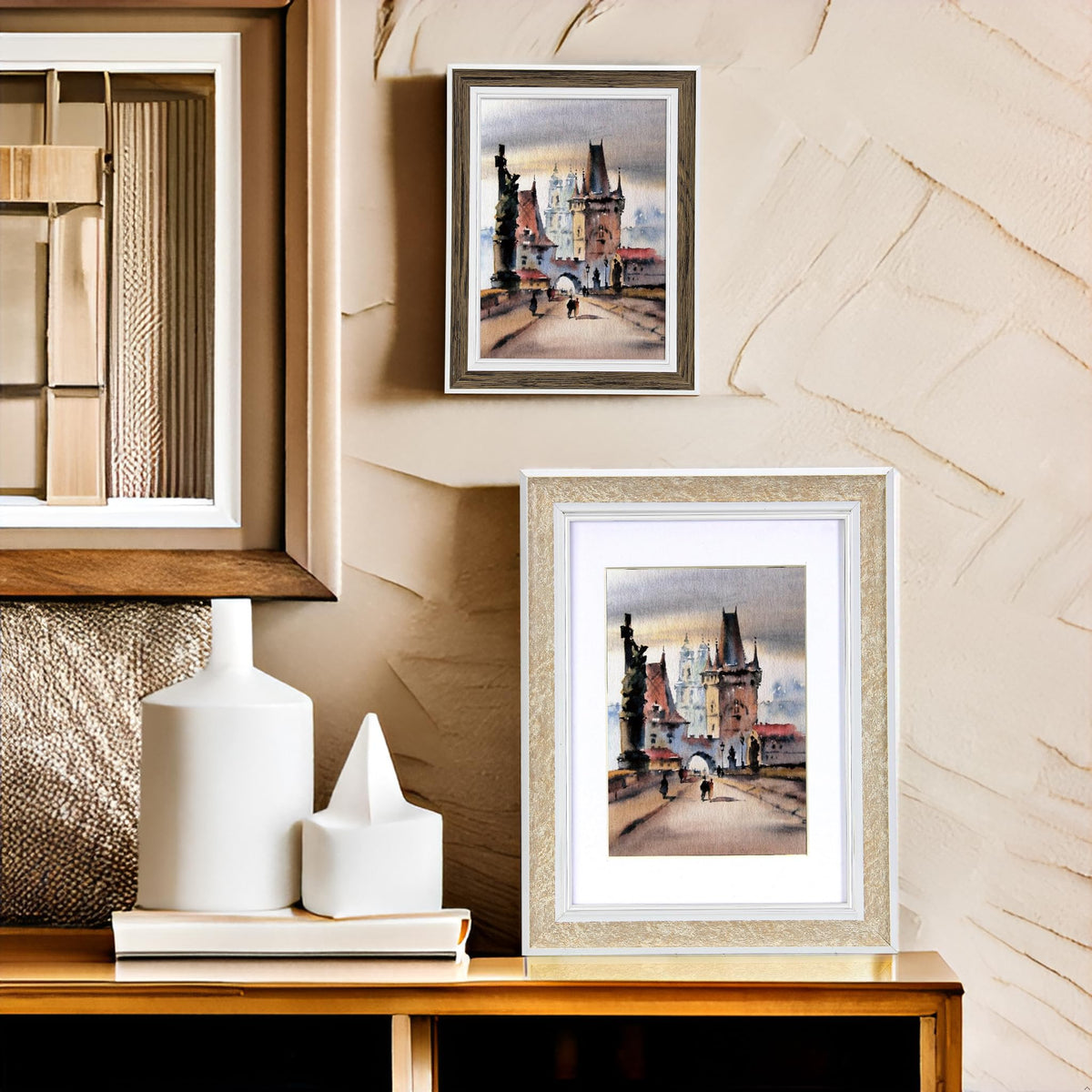 Daofary rustic 8x10 frame on tabletop for versatile display