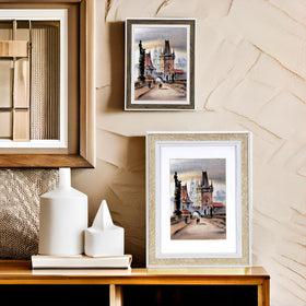Daofary rustic 8x10 frame on tabletop for versatile display